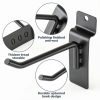 PercyEffie Slatwall Hooks Iron Black 50 Pack Storage-3