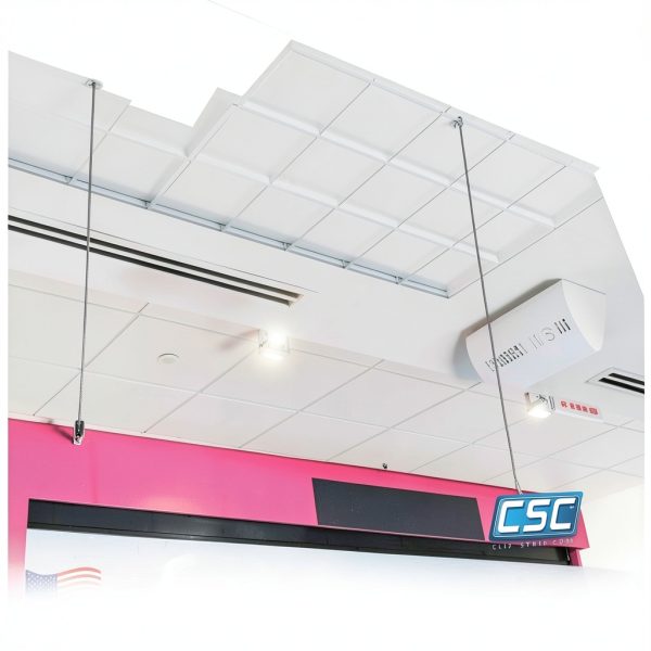 Clip Strip Double C Hook Steel Sign Holder Retail Display-6