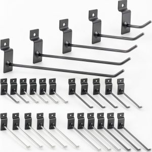 Moxweyeni Slatwall Hooks Stainless Steel Garage Organizers-0