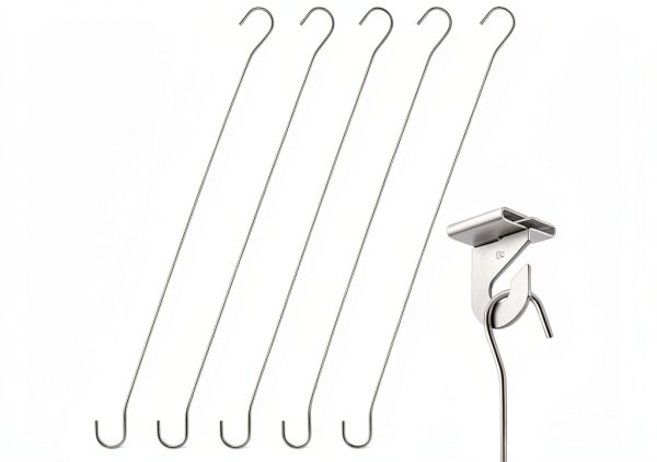 Clip Strip Double C Hook Steel Sign Holder Retail Display-0