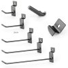 Moxweyeni Slatwall Hooks Stainless Steel Garage Organizers-1