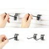 Yaocom Slatwall Hooks Stainless Steel Wall Mount Garage-1