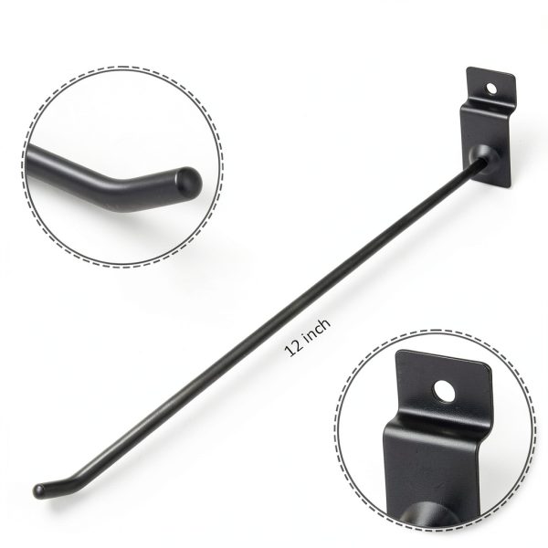 Therwen Slatwall Hooks Metal Rust Resistant Wall Mount-1