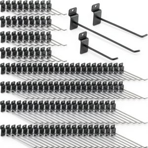 Yaocom Slatwall Hooks Stainless Steel Wall Mount Garage-0
