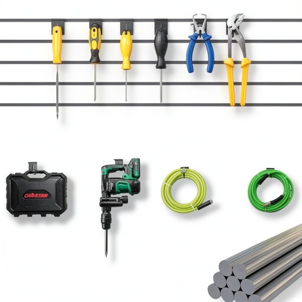 MQKIWAO Steel Slatwall Hooks Adjustable Wall Mount-3