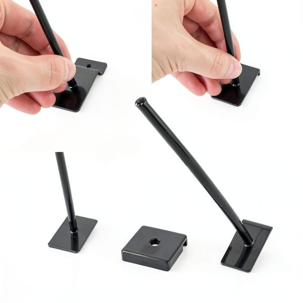 HNBun Slatwall Hooks Heavy Duty Rust Resistant Black-2