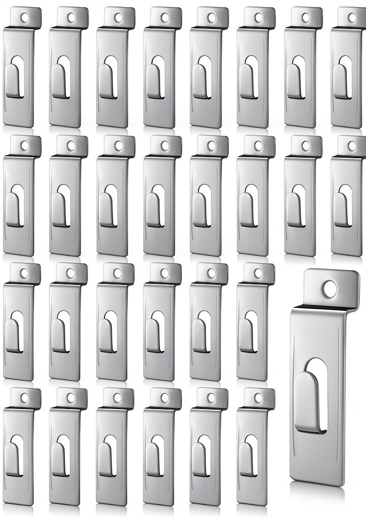 Installing Hotop Stainless Steel Slatwall Hooks Garage Wall Mount on a wooden garage wall