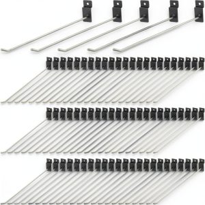Therwen Slatwall Hooks Metal Rust Resistant Wall Mount-0