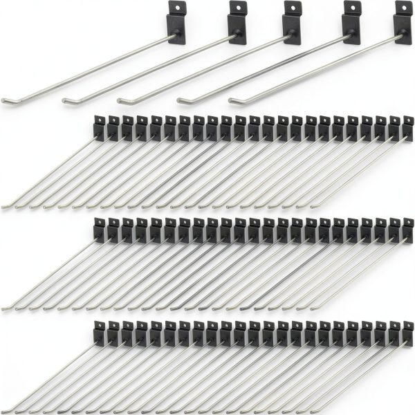Therwen Slatwall Hooks Metal Rust Resistant Wall Mount-0