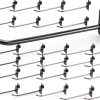 HNBun Slatwall Hooks Heavy Duty Rust Resistant Black-0