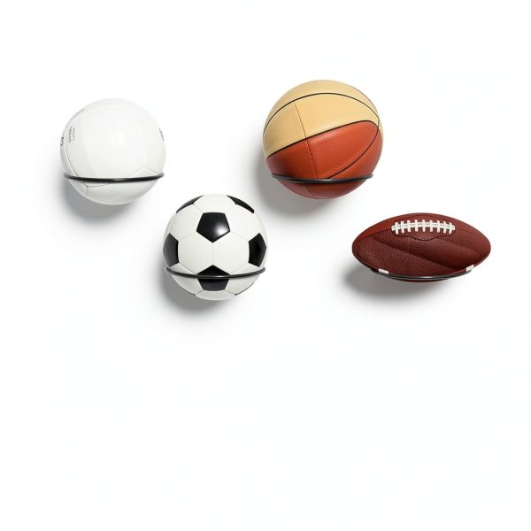 SINCHEEWAY Slatwall Ball Holder Steel Sports Storage-4