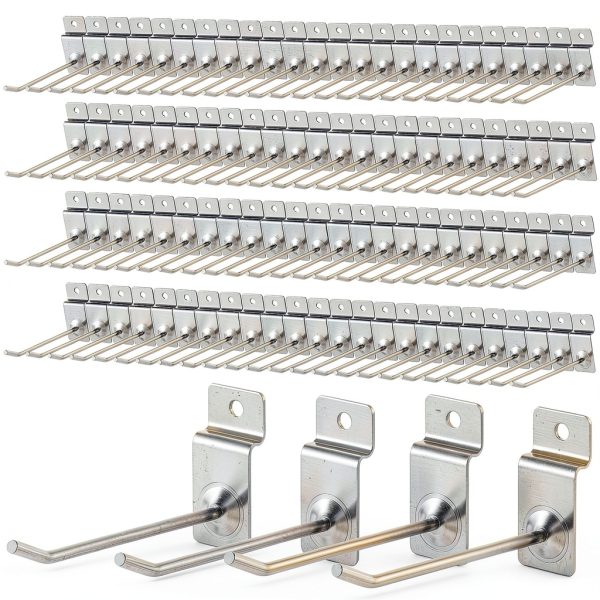 Mekueeex Slatwall Hooks Metal Rust Resistant Garage-0