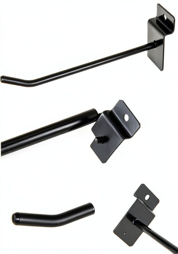 HNBun Slatwall Hooks Heavy Duty Rust Resistant Black-4