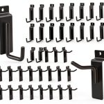 Alffun Slatwall Hooks Metal Wall Mount Modern Storage-0