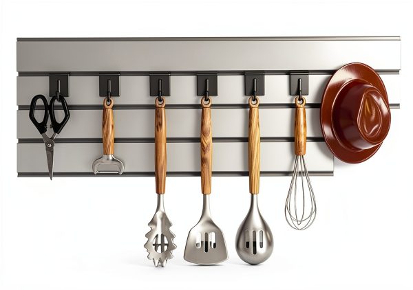 MQKIWAO Steel Slatwall Hooks Adjustable Wall Mount-4
