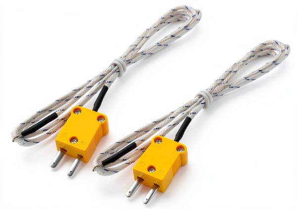 Thermocouple K Type 800°C Wire Lead Sensor 2 Pack 1M 3.3ft uxcell-0